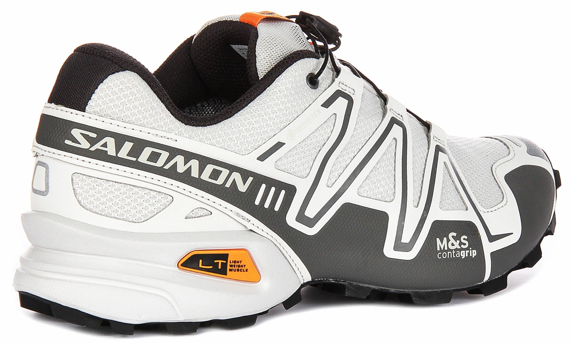 All-Day Stability Salomon Speedcross 3 Gortex In White Grey