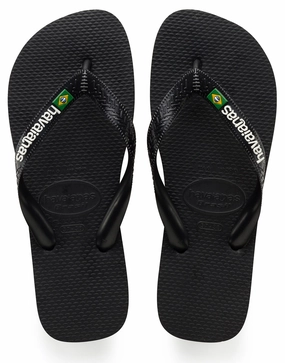 Havaianas Brasil Logo In Black All Day Comfort