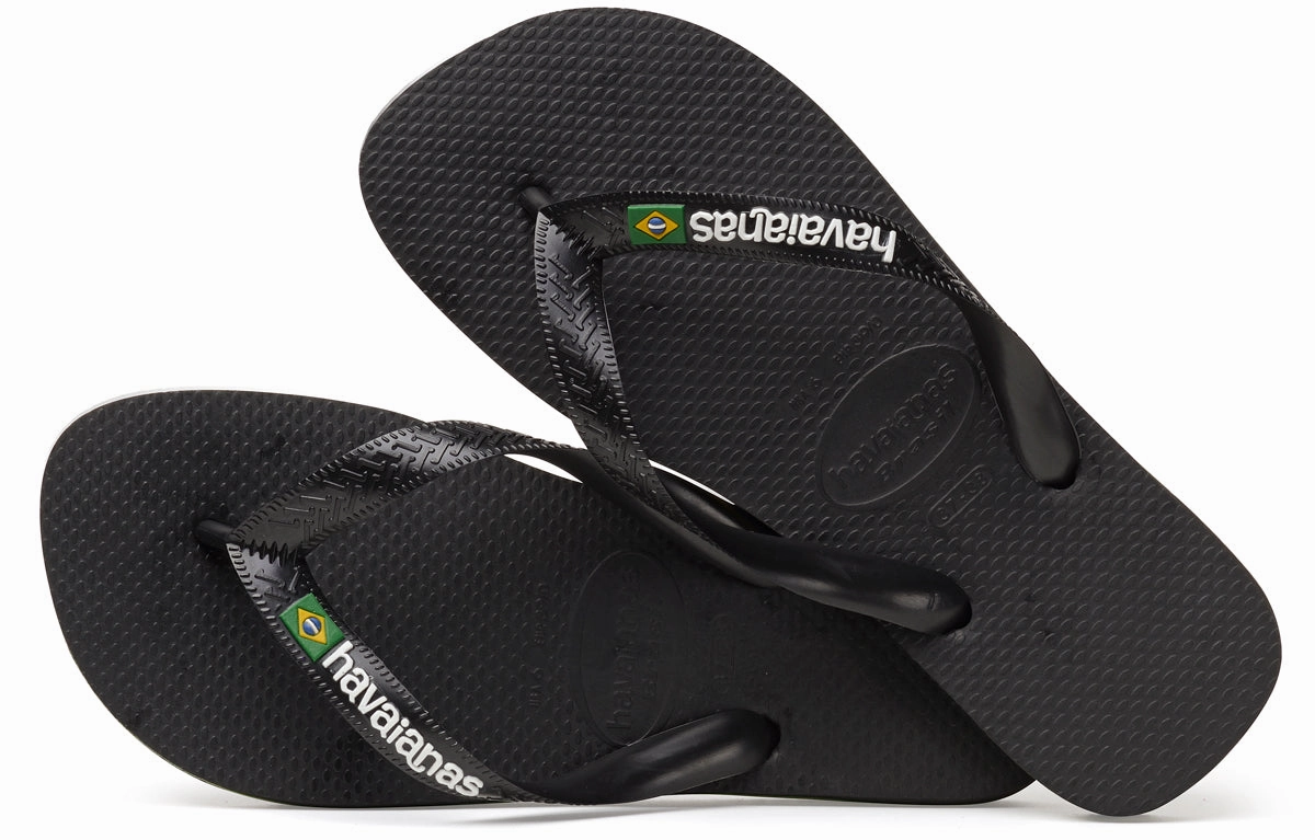 All Day Steps Vibe Havaianas Brasil Logo In Black