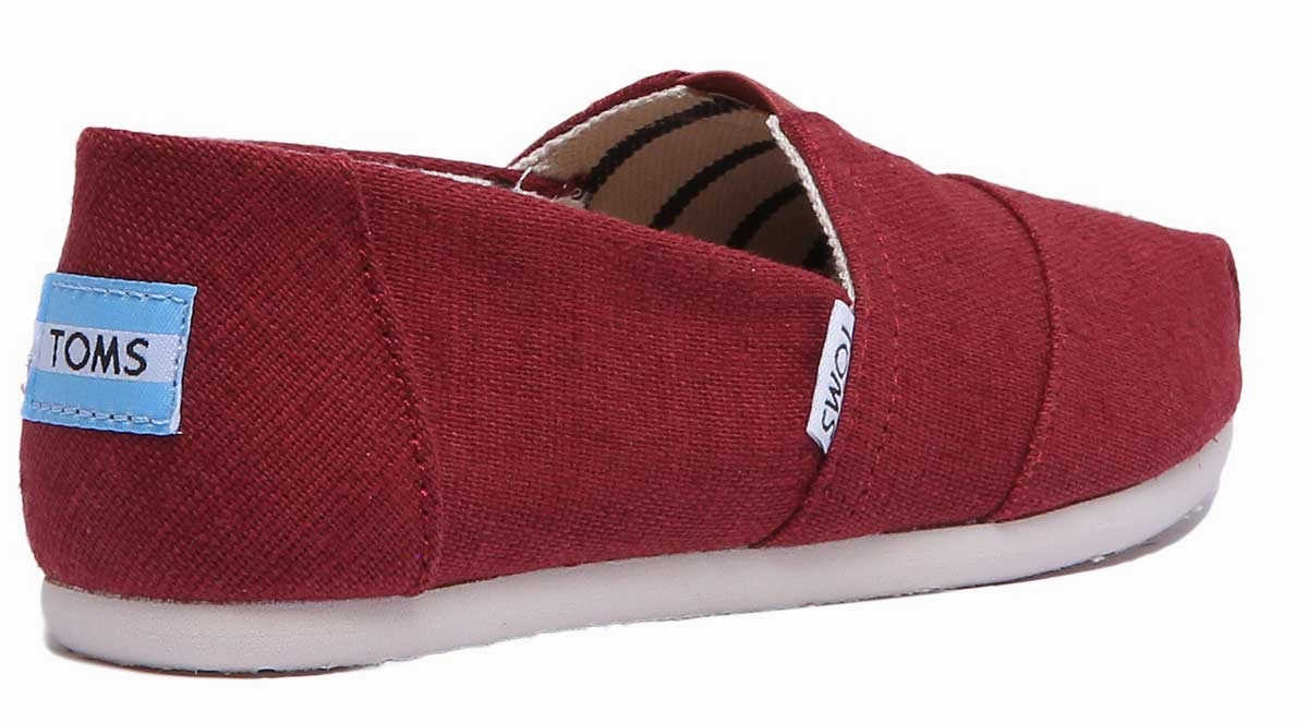 All Purpose Toms Classic Canvas In Cherry