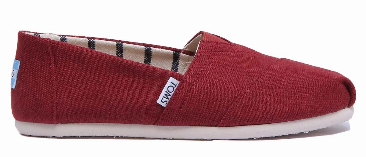 All Purpose Toms Classic Canvas In Cherry