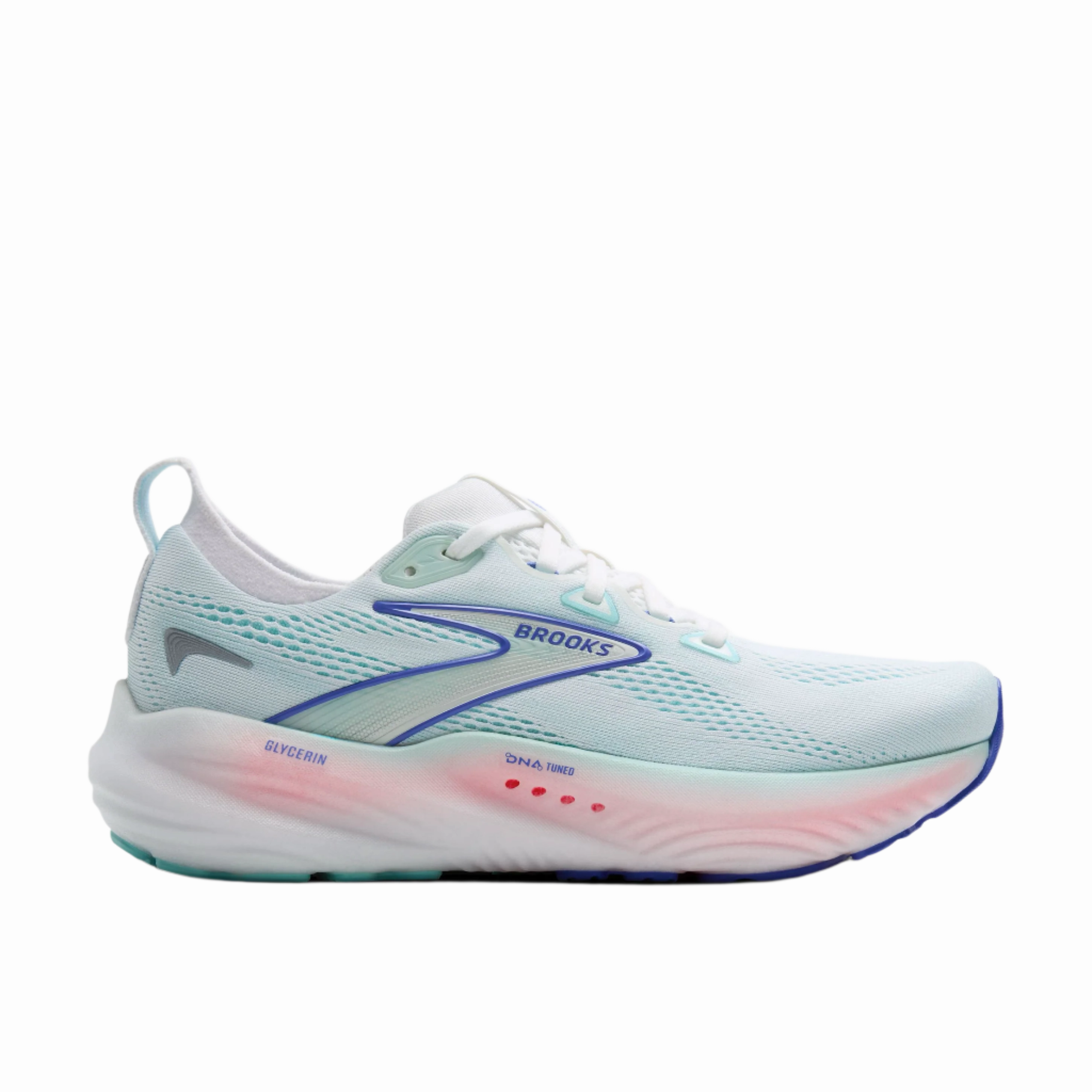 Women's Brooks Glycerin 22 White/Limpet Shell/Amparo Blue