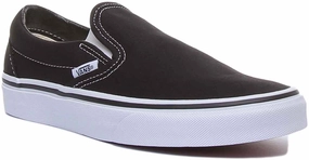 Vans Classic Classic Slipon In Black White For Women Power Walk Multi Purpose
