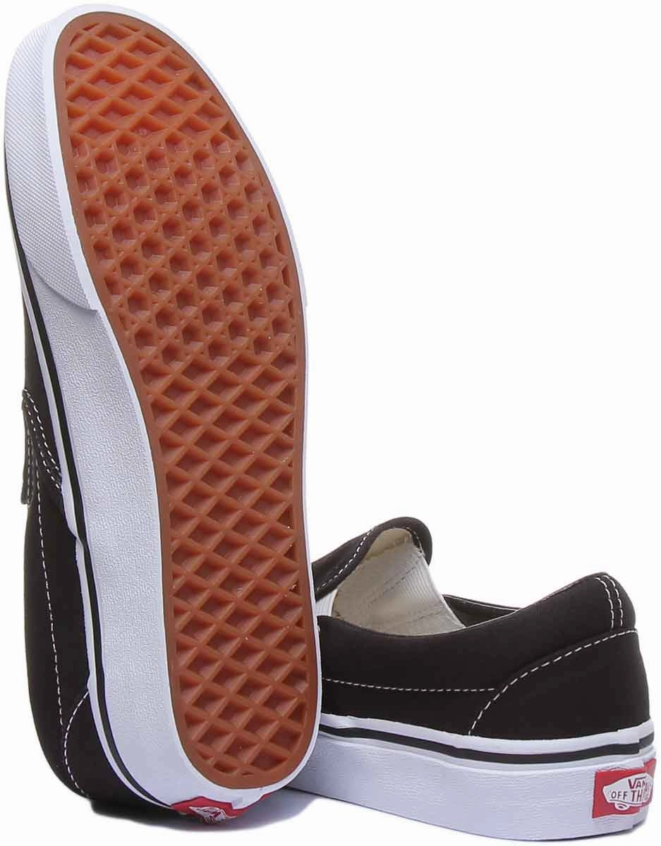 All surface Vans Classic Classic Slipon In Black White For Women