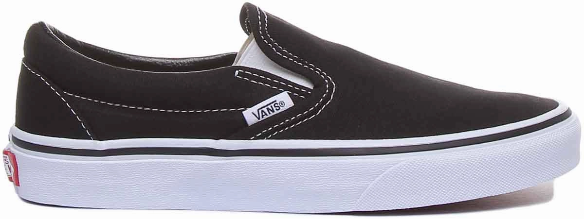 All surface Vans Classic Classic Slipon In Black White For Women