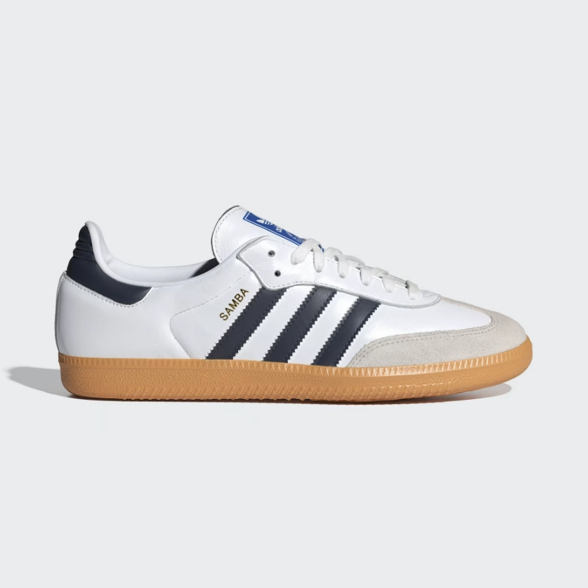 adidas - Samba OG - Cloud White/Night Indigo - Unisex [IF3814] Comfort - driven lycra - upper shoes