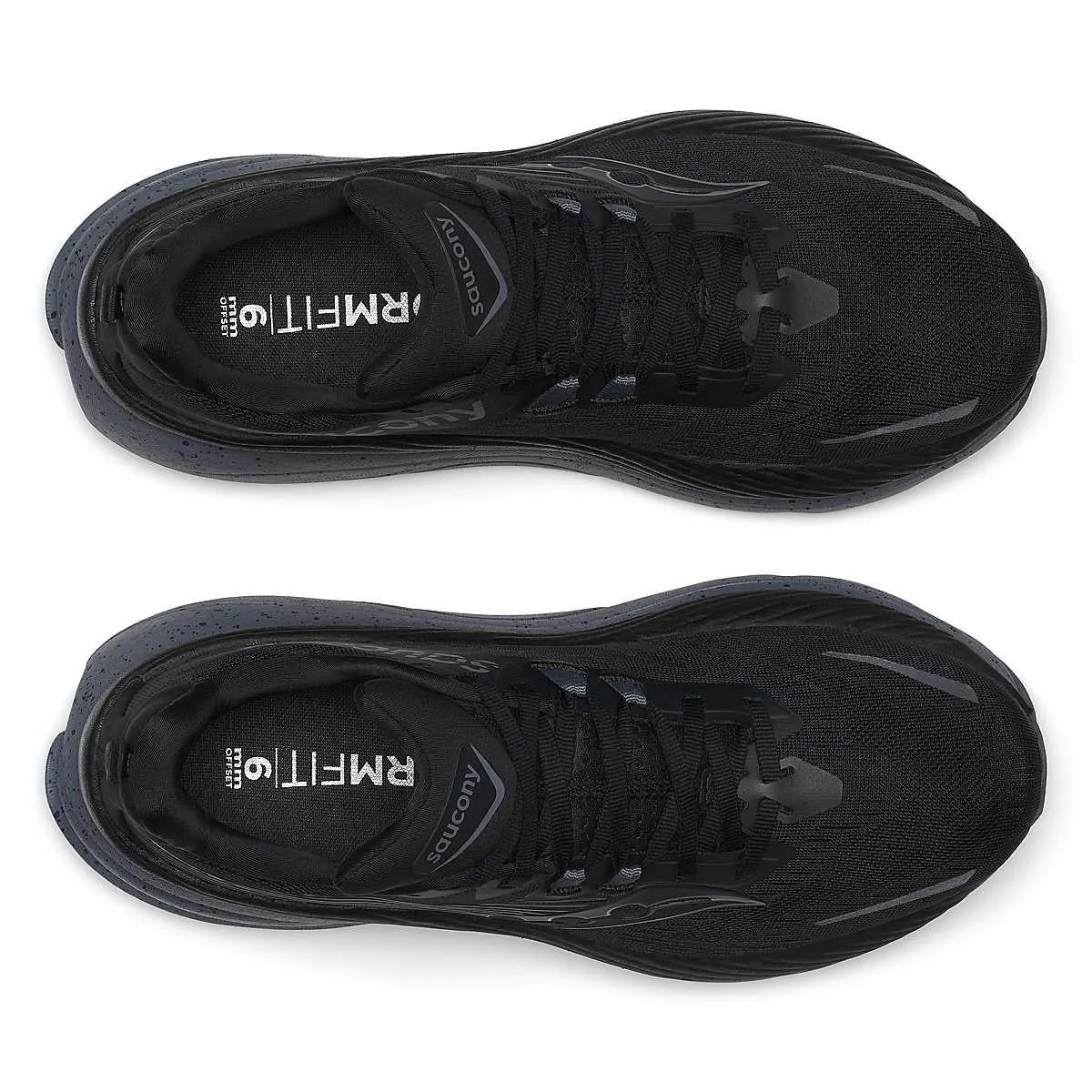 Anatomical shape Saucony Hurricane 24 Men's Black Trainers