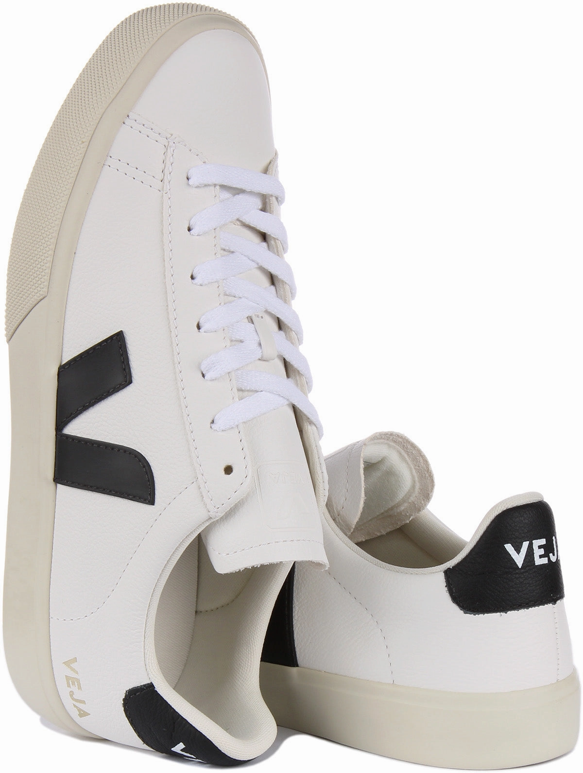 Anatomical shape Veja Campo Chromefree In White Black For Women