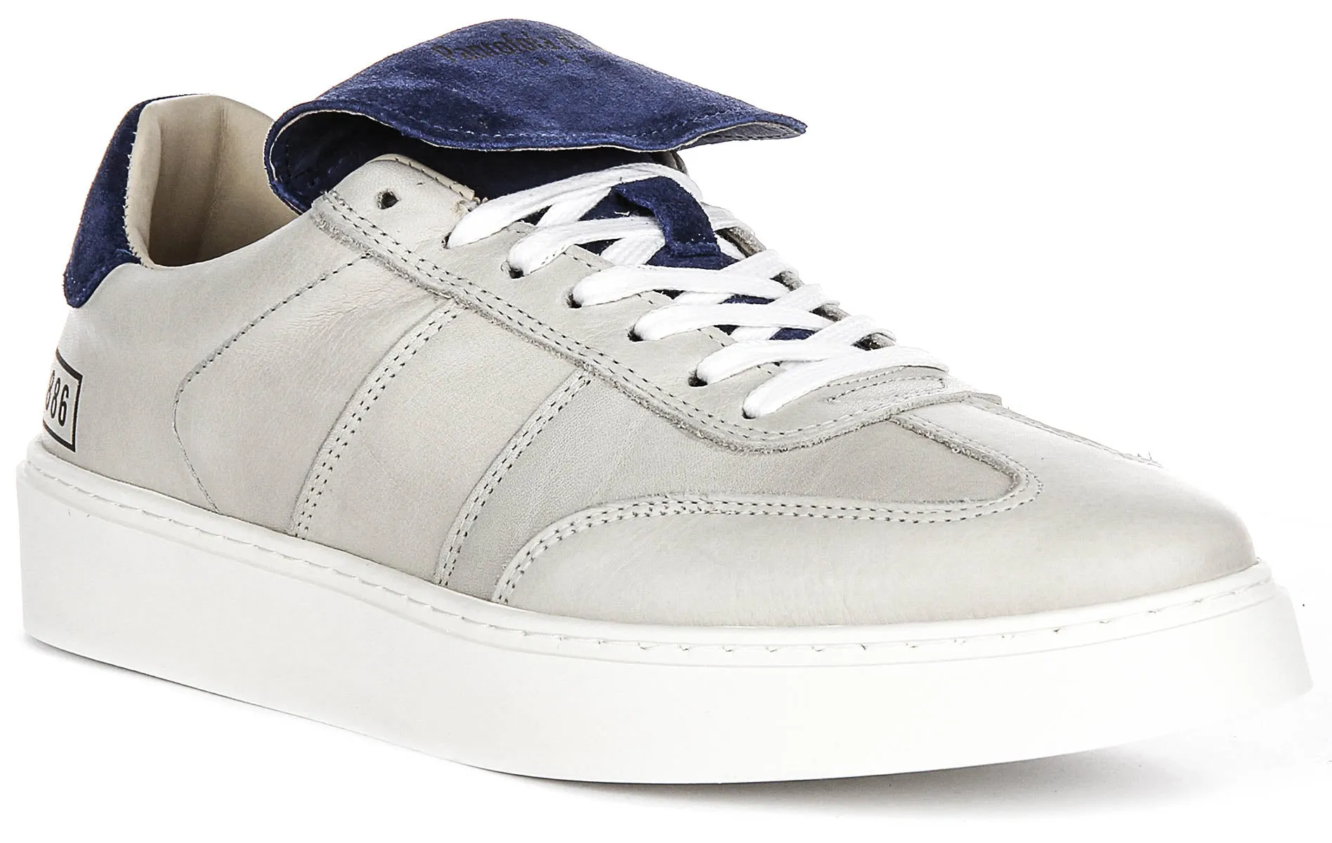 Made to accommodate varied training environments Pantofola D'Oro Forte Low Suede In Cream For Men