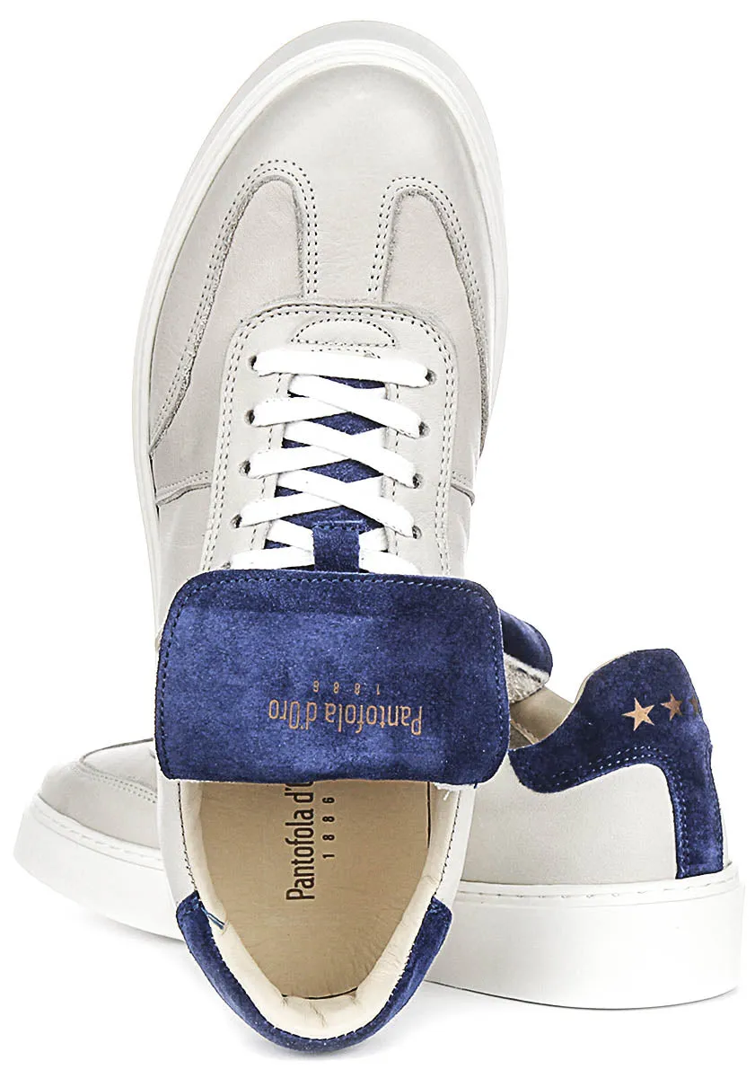 Ankle Guard Pantofola D'Oro Forte Low Suede In Cream For Men