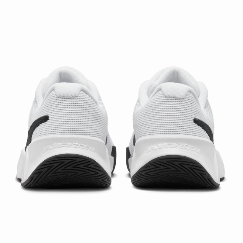 Ankle Comfort Feature Nike GP Challenge Pro Women Hard Court Tennis Shoes - White/Black-White