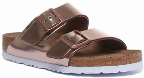 Birkenstock Arizona In Copper | Regular Fit lugged outsole shoes compression sock