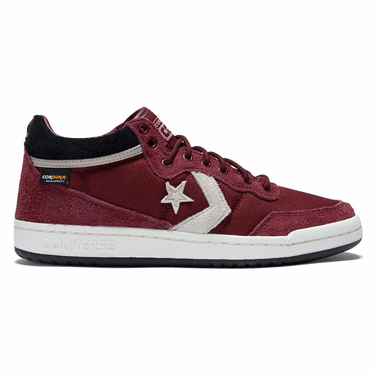 Skate Vibe Converse Fastbreak Pro Mid Shoes - Deep Bordeaux/Papyrus/Egret