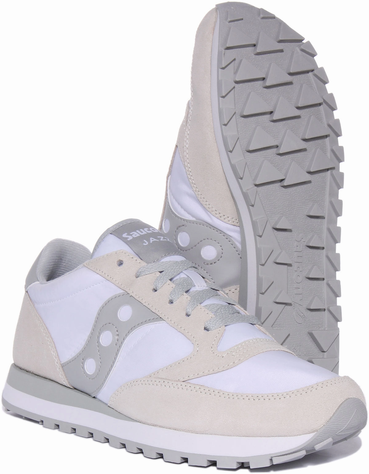 Ankle Stability Saucony Jazz Original In White Grey For Men