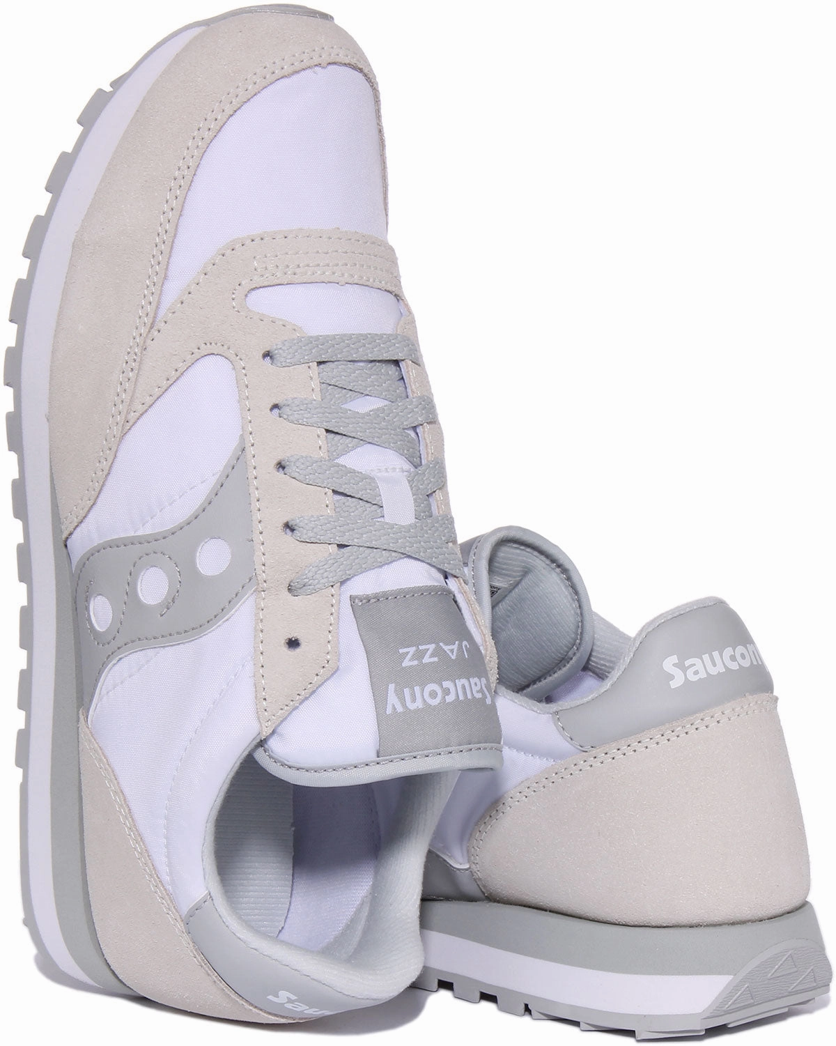 Ankle Stability Saucony Jazz Original In White Grey For Men