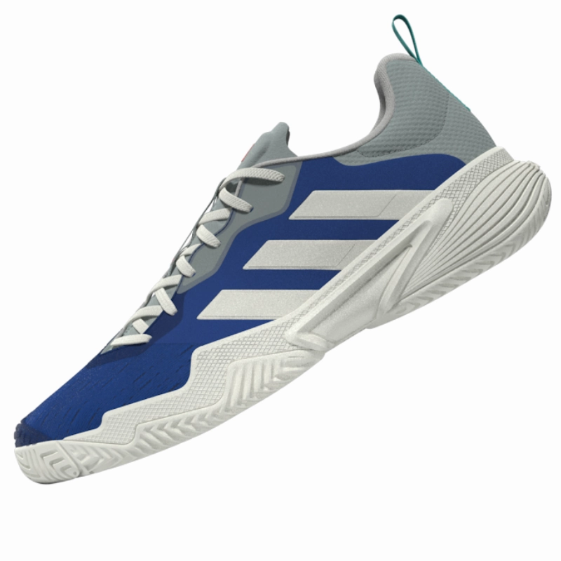 Ankle Support Adidas Barricade Mens Tennis Shoes - Team Royal Blue / Off White / Bright Red