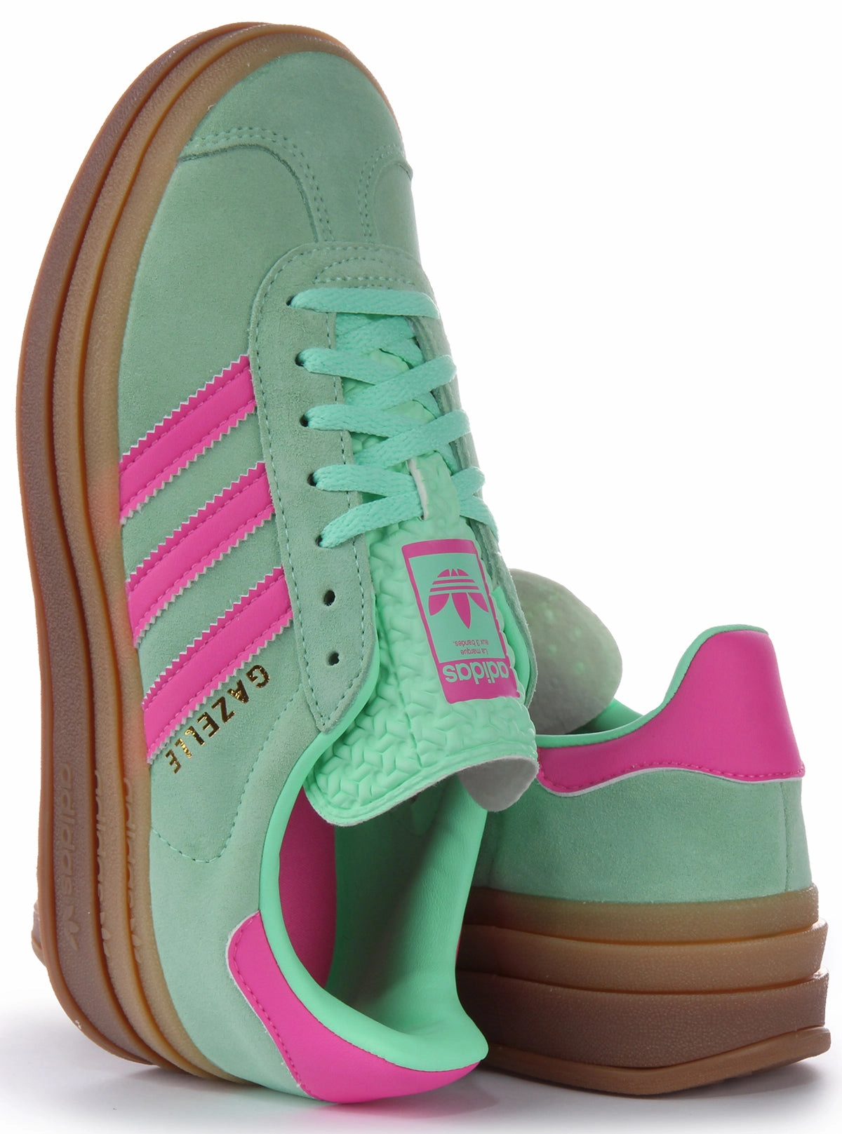 Ankle Support Feature Design Level Adidas Gazelle Bold In Turquoise For Women