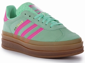 Adidas Gazelle Bold In Turquoise For Women Minimalist youth shoe appearance