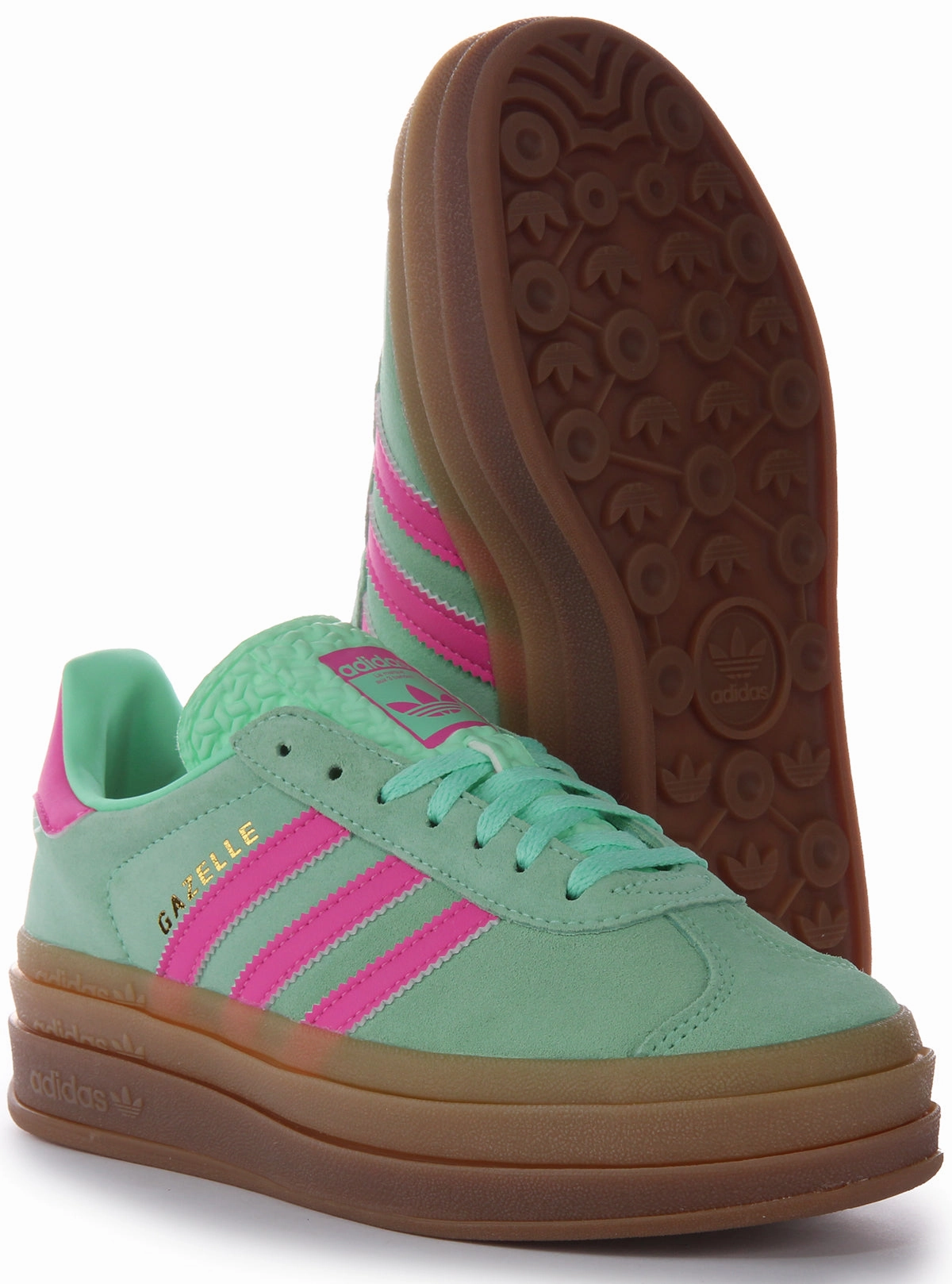 Ankle Support Feature Design Level Adidas Gazelle Bold In Turquoise For Women