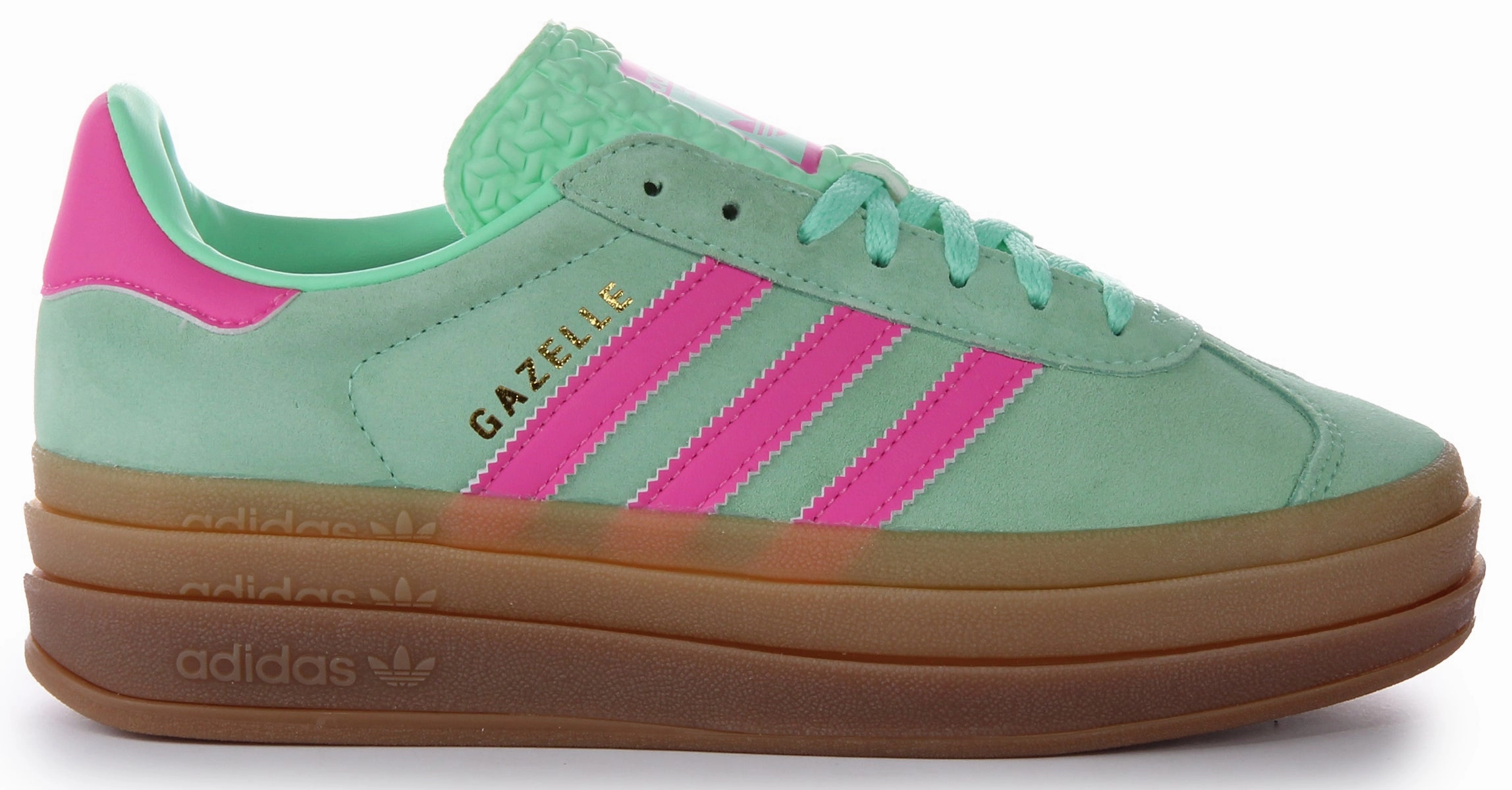 Ankle Support Feature Design Level Adidas Gazelle Bold In Turquoise For Women