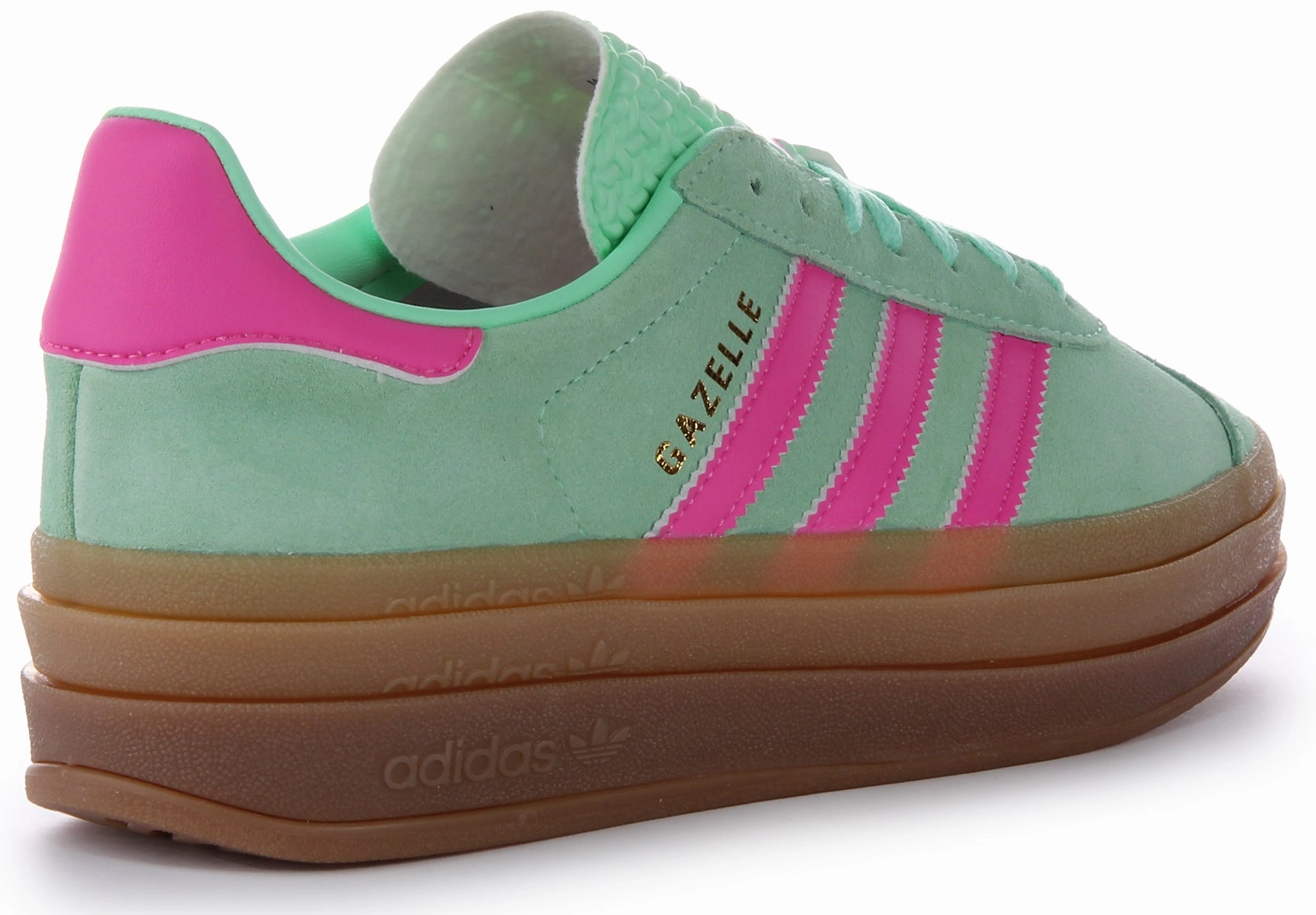 Ankle Support Feature Design Level Adidas Gazelle Bold In Turquoise For Women