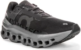 On Running Cloudmonster In Black For Women Leg support Stamina boost