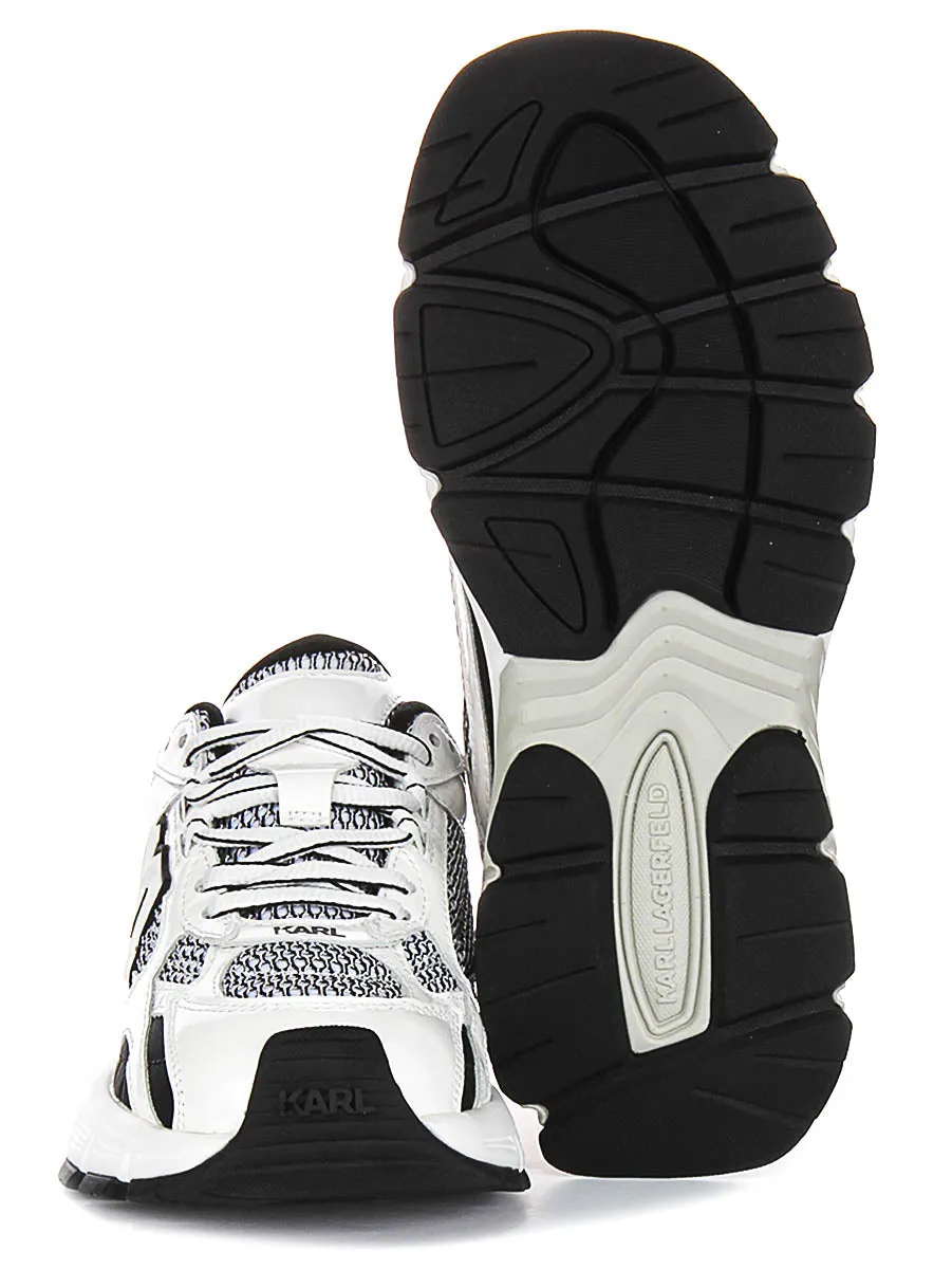 Anti Shock Karl Lagerfeld Orion Side trim In White Black For Women