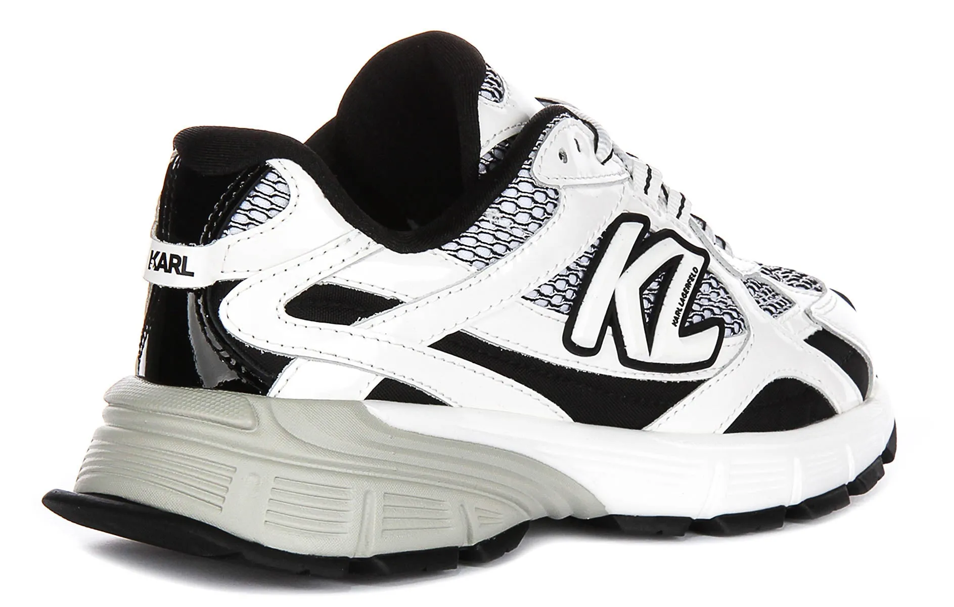 Anti Shock Karl Lagerfeld Orion Side trim In White Black For Women