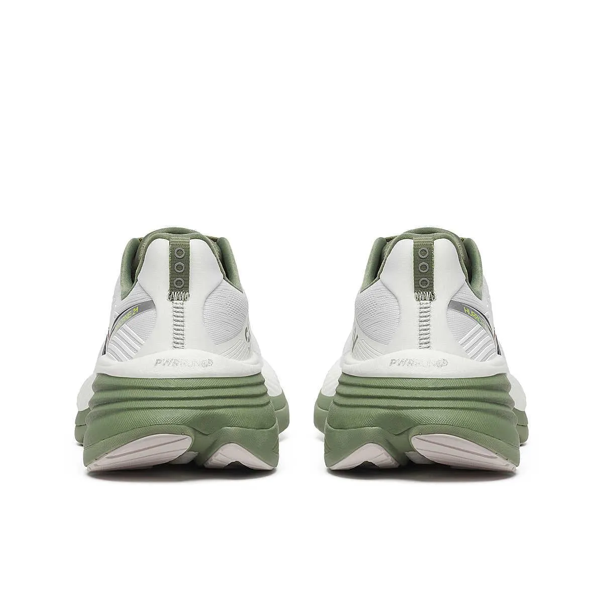 Anti-Slip Bottom Saucony Hurricane 24 Men's White/Olive Trainers