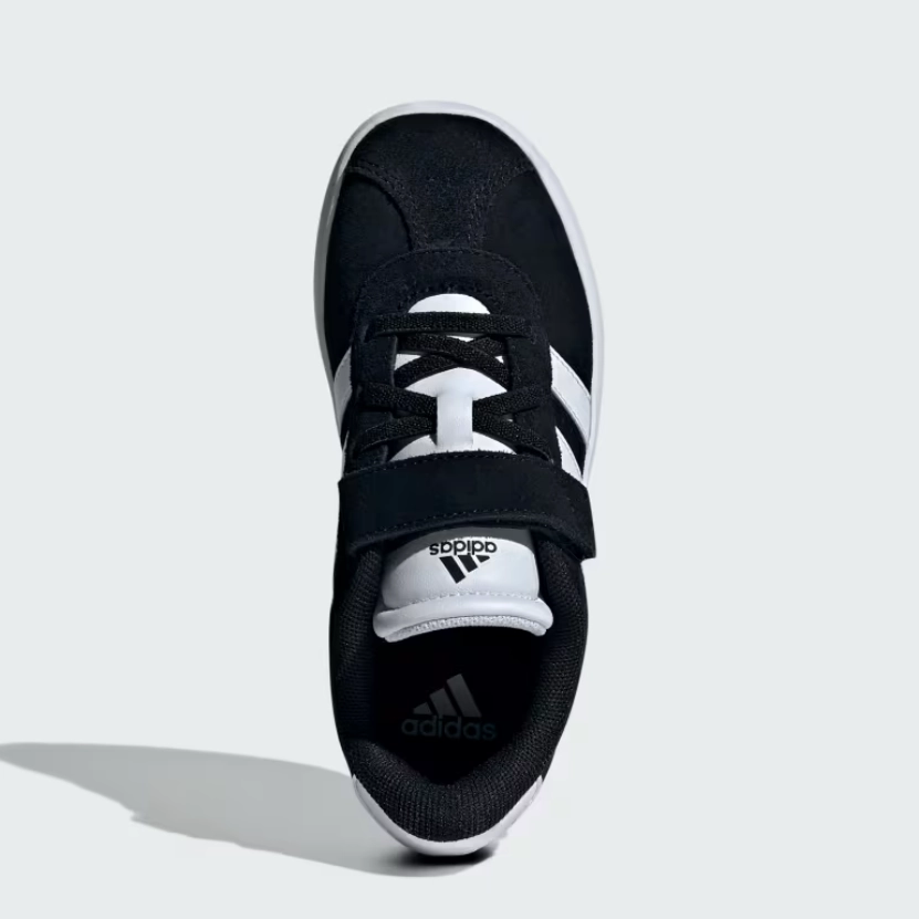 Anti - slip surface adidas - VL Court 3.0 El C - Black/White - Kids [ID9148]