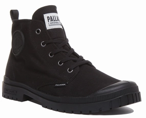 Neutral Tone Comfortable Insole Palladium Pampa SP20 Hi In Black