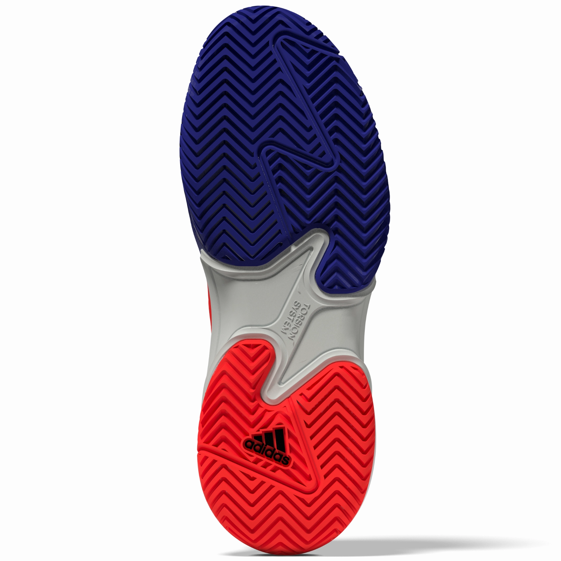 Anti Friction Adidas Performance Barricade Men Tennis Shoes - Lucblu/Core Black/Solar Red