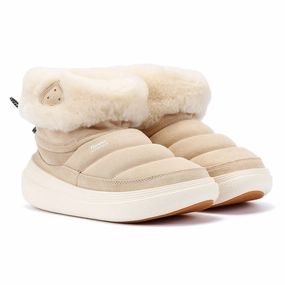 Flower Mountain Fami Mid Suede Women's Beige Boots Leather Comfort