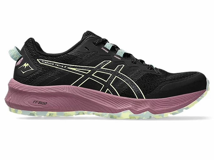 Anti Odor Lining ASICS Trabuco Terra 2 (Black/Huddle Yellow) Womens