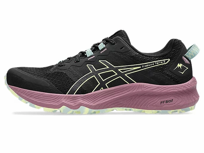 Anti Odor Lining ASICS Trabuco Terra 2 (Black/Huddle Yellow) Womens