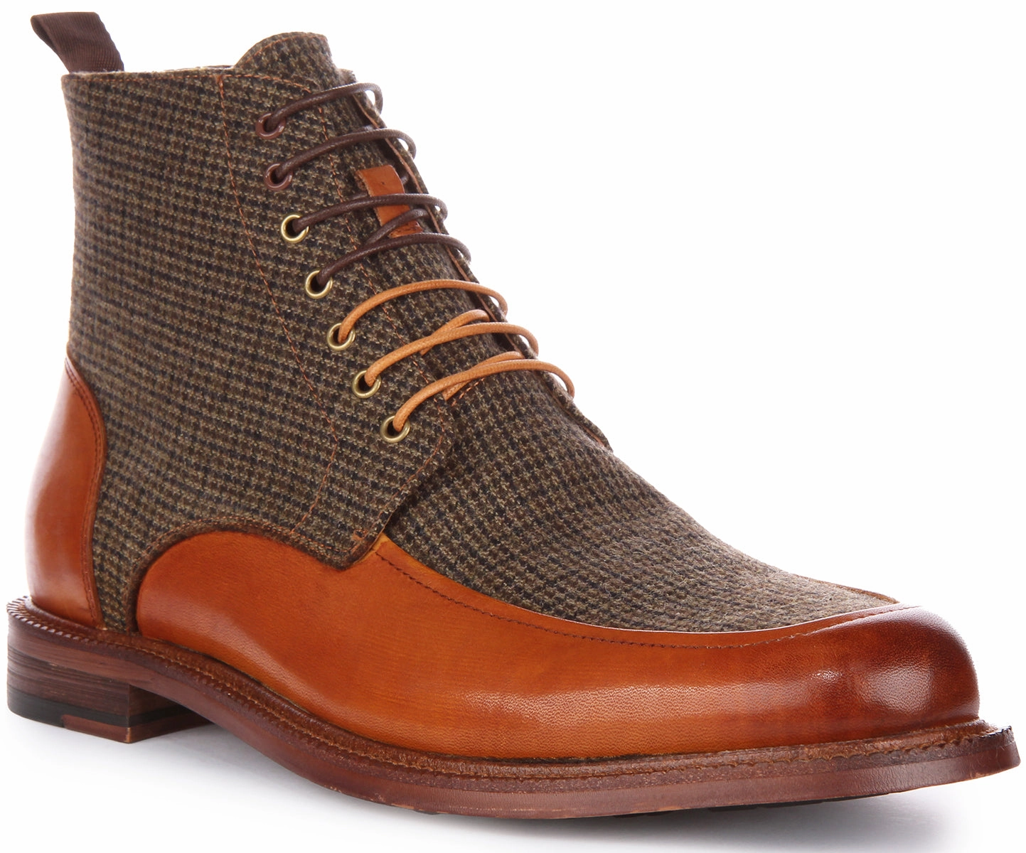 Clean Finish Justinreess England Austin In Brown Tweed For Men