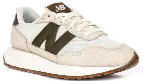 New Balance MS237 WM In White Green Precision Steps Padded collar