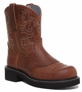 High Glam Style Routine Ariat Fatbaby Saddle In Brown White