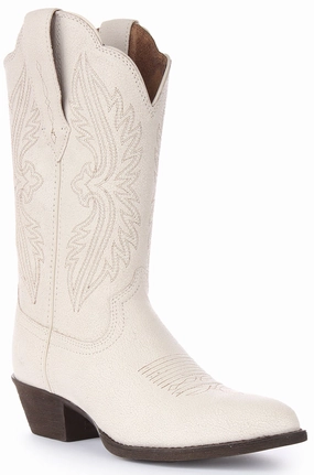 Easy Layer Ariat Heritage R Toe In Off White For Women