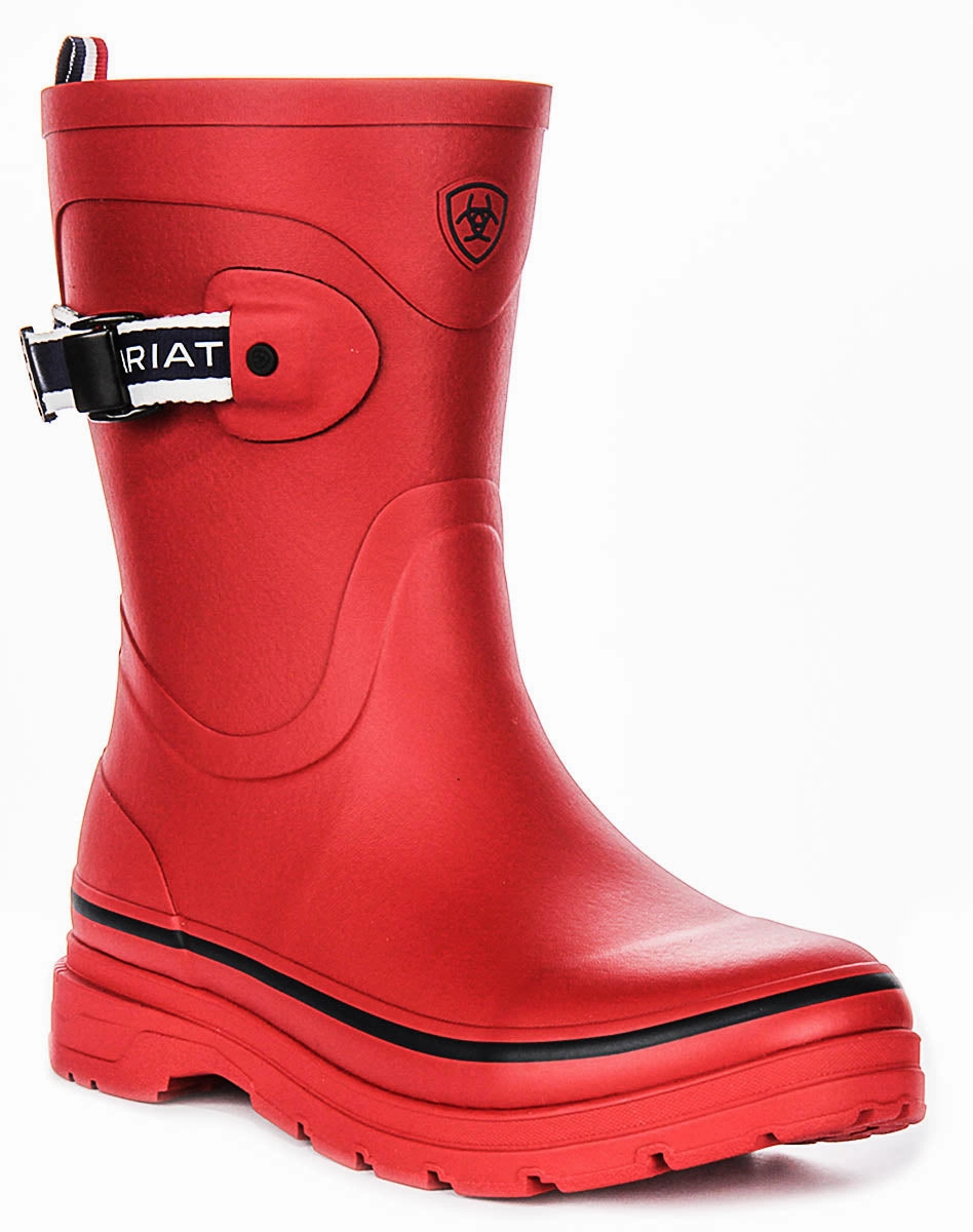 Ariat Kelmarsh Mid In Red For Women Climbing Boots Fit