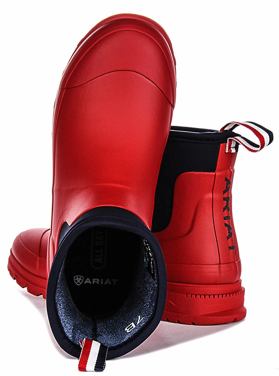 Ariat Kelmarsh Shorti In Red Blue For Women Trail Pro