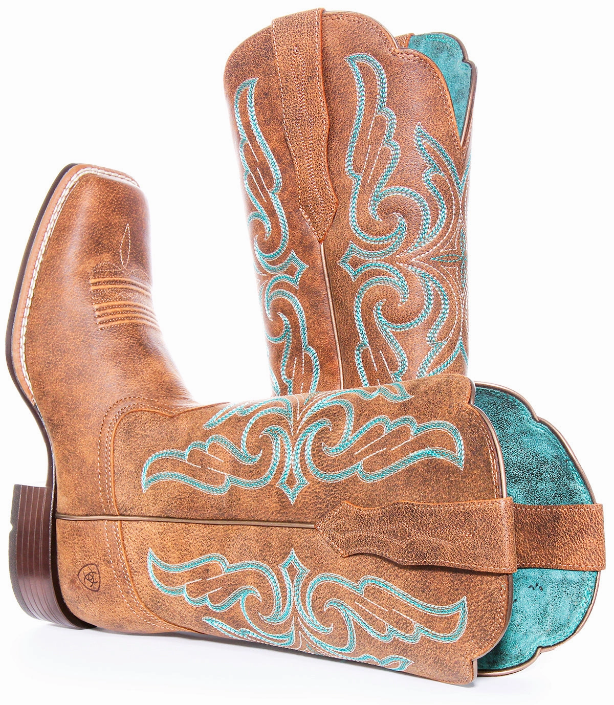Ariat Primera Strech In Brown Blue For Women Essential Look