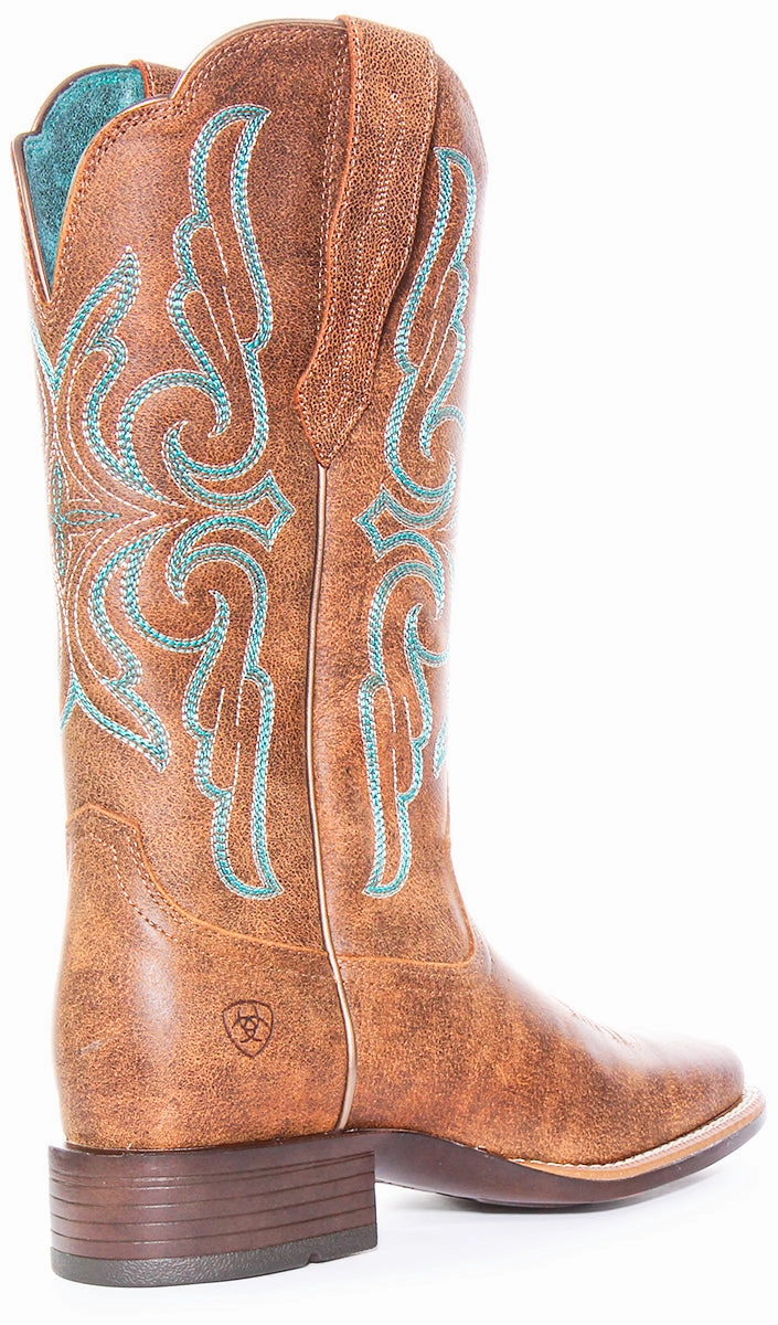 Ariat Primera Strech In Brown Blue For Women Essential Look