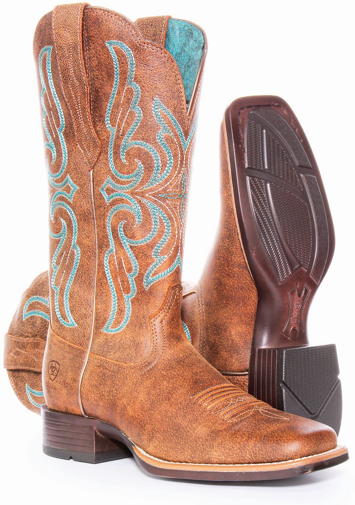 Ariat Primera Strech In Brown Blue For Women Essential Look