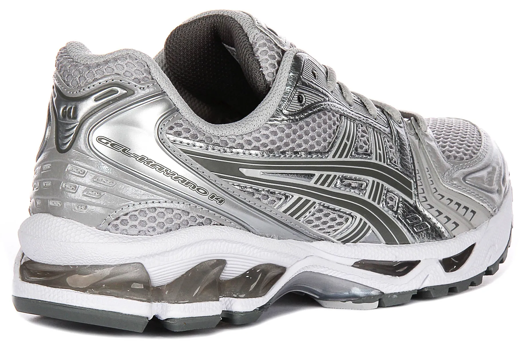 Asics Gel Kayano 14 In Grey Silver For Women portable