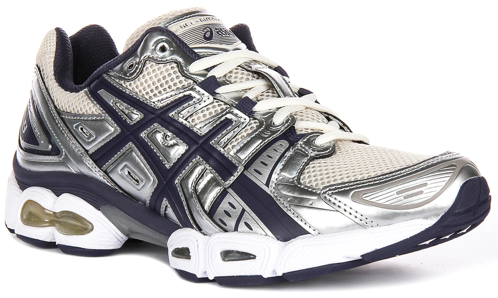 Asics GEL Nimbus 9 In Silver Navy for Men Street Active