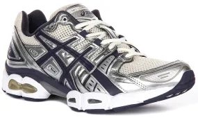 Asics GEL Nimbus 9 In Silver Navy for Men Street Active