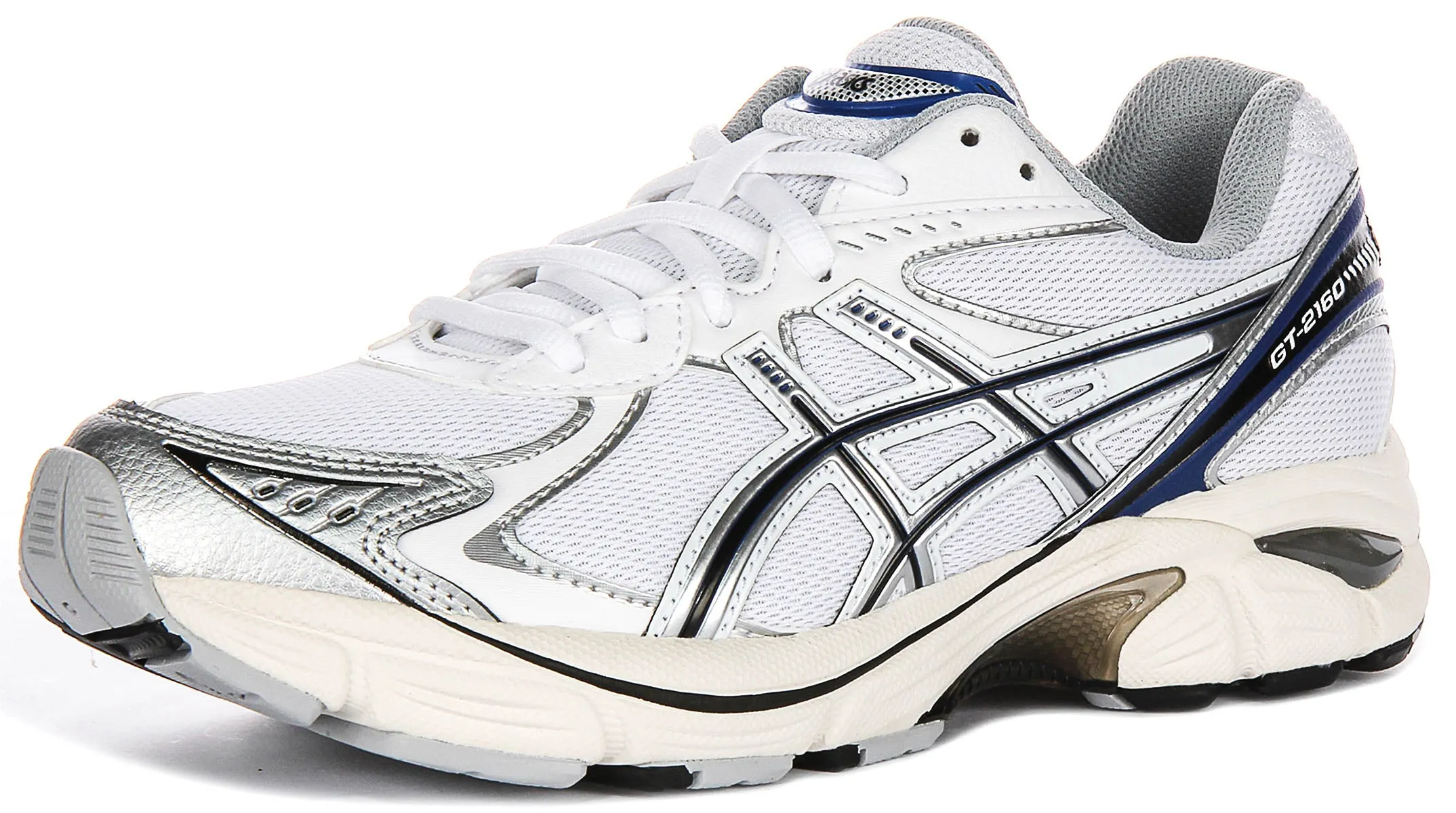 Asics GT 2160 In White Navy Unisex Cast Outsole