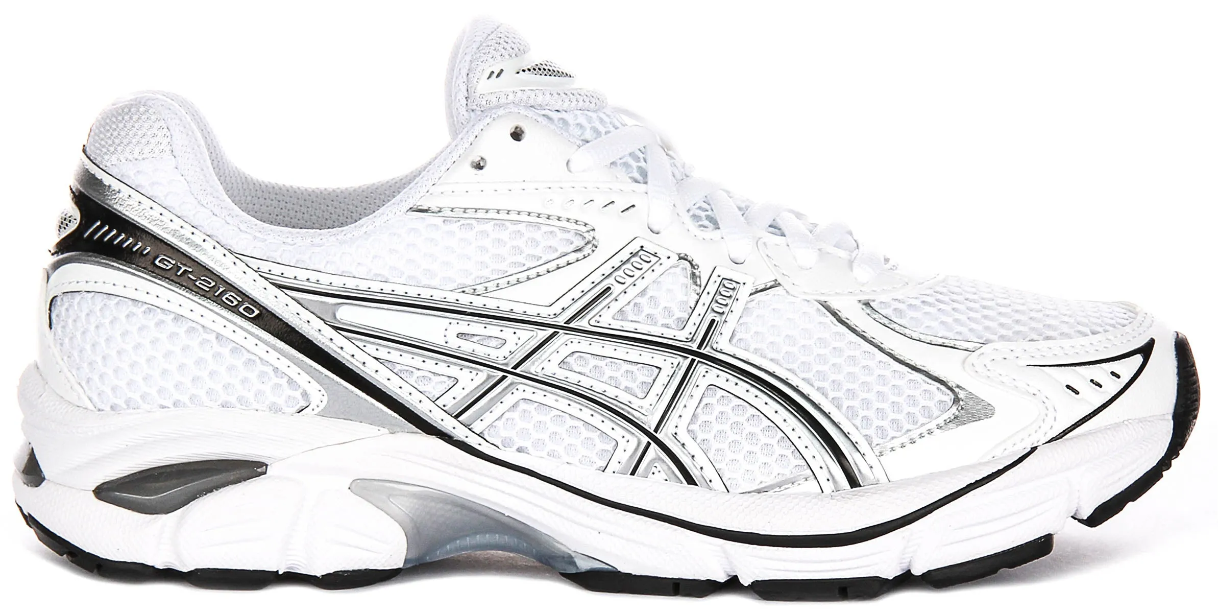 Asics GT 2160 In White Silver for Men Foot alignment