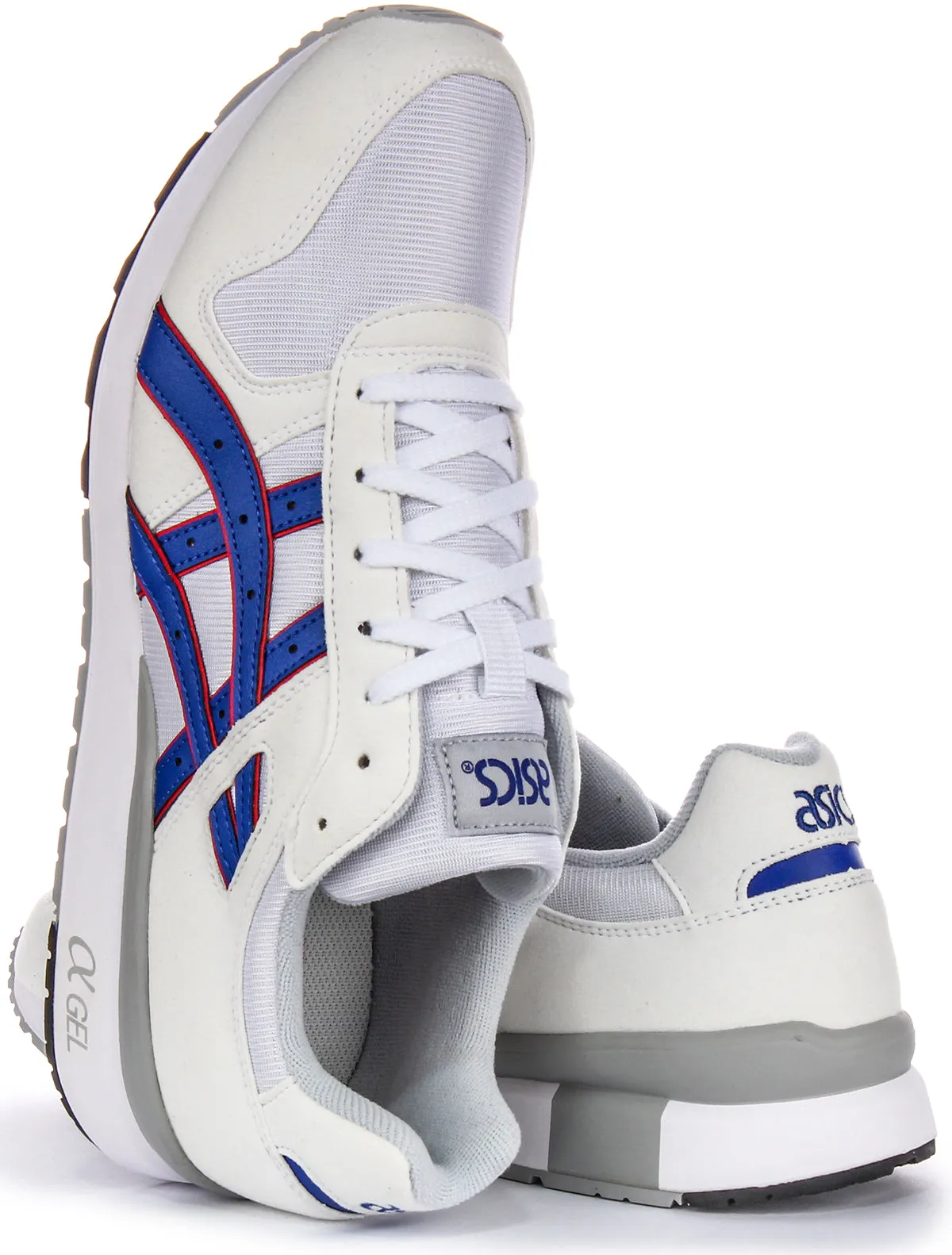 Asics GT II In White Blue Trainers or Men Air Touch